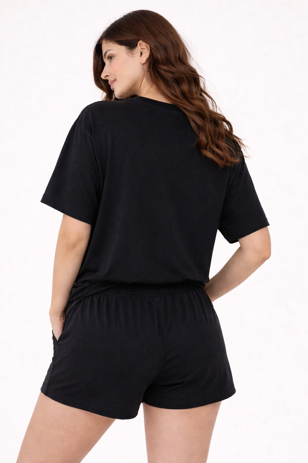 Baby Bow nughtwear cord-set ( oversized tshirt with shorts )