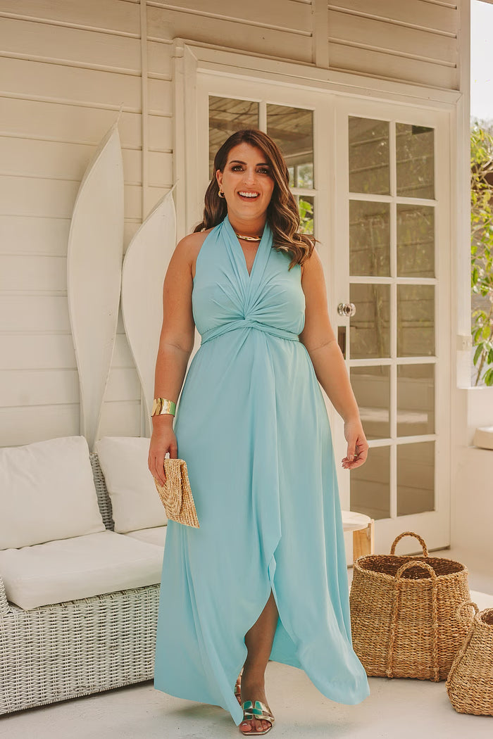 Women’s Long Multi-Wear Convertible Wrap Dress | Free Size | Premium Stretch Fabric | Perfect for Parties, Weddings & Winter Wear