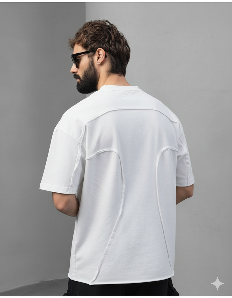 Trending Oversized Crew Neck T-Shirt for Men – Minimal Streetwear Essential