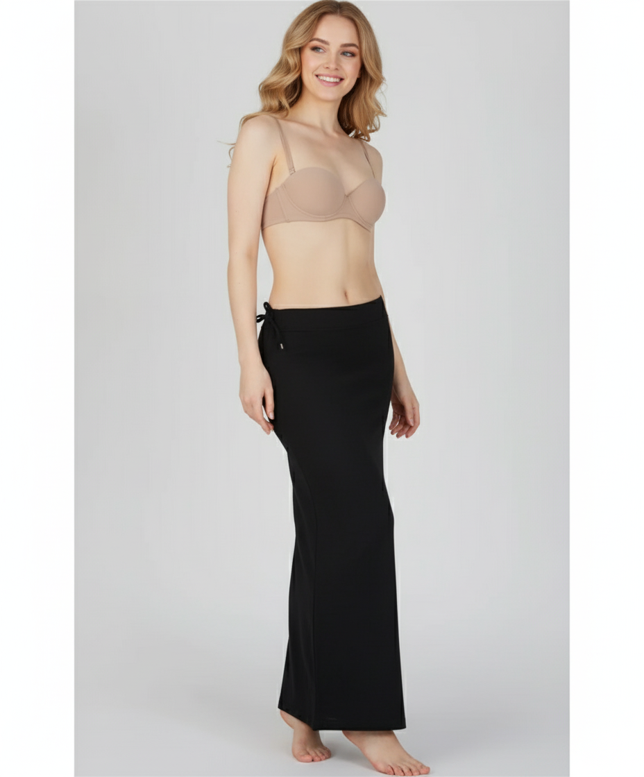 Black Cotton Bodyfit patikot Skirt – Soft, Stretchy & Stylish