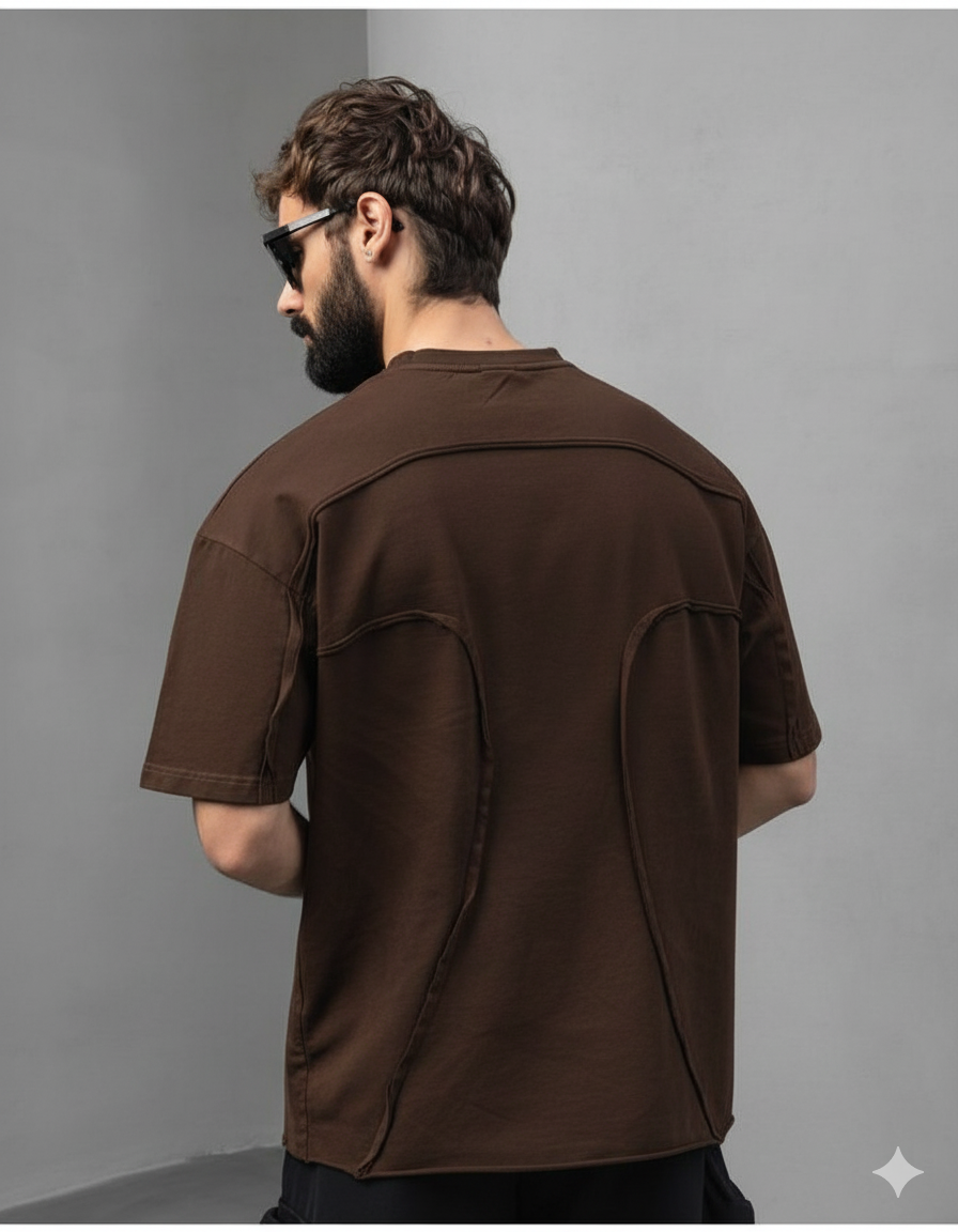 Trending Oversized Crew Neck T-Shirt for Men – Minimal Streetwear Essential