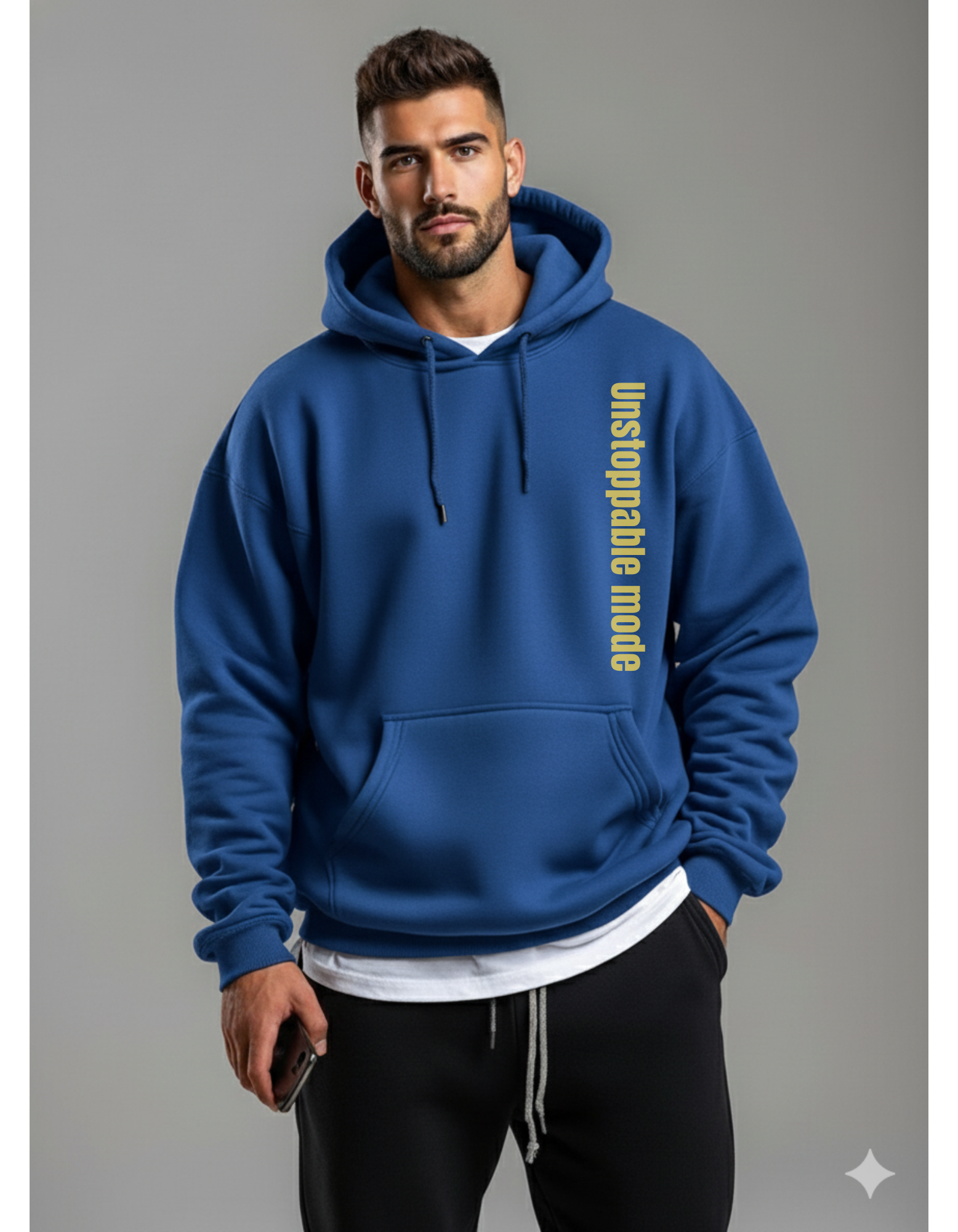 “Step into your Unstoppable Mode Hoodie  – bold style, unbeatable comfort.”