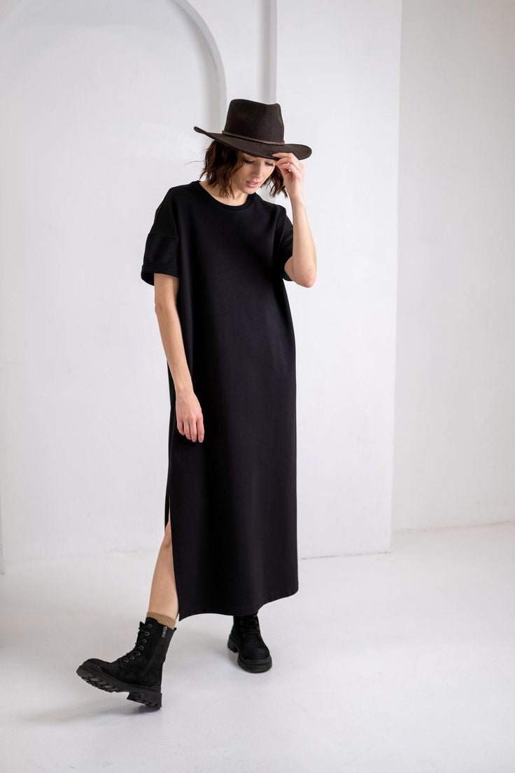 Effortless Maxi T-Shirt Dress – Minimalist Everyday Style