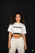 Women’s Cropped Tee|  “BURNED” Print