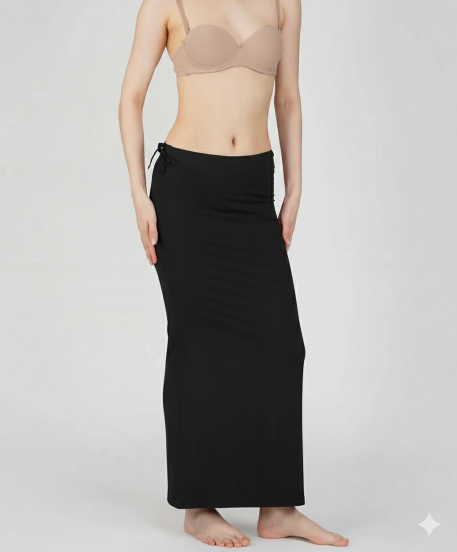 Black Cotton Bodyfit patikot Skirt – Soft, Stretchy & Stylish