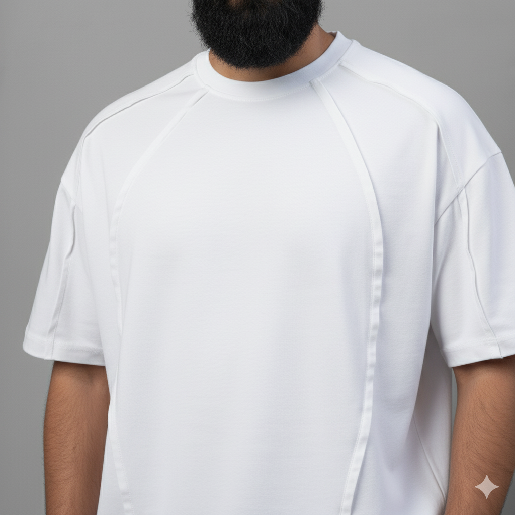 Trending Oversized Crew Neck T-Shirt for Men – Minimal Streetwear Essential