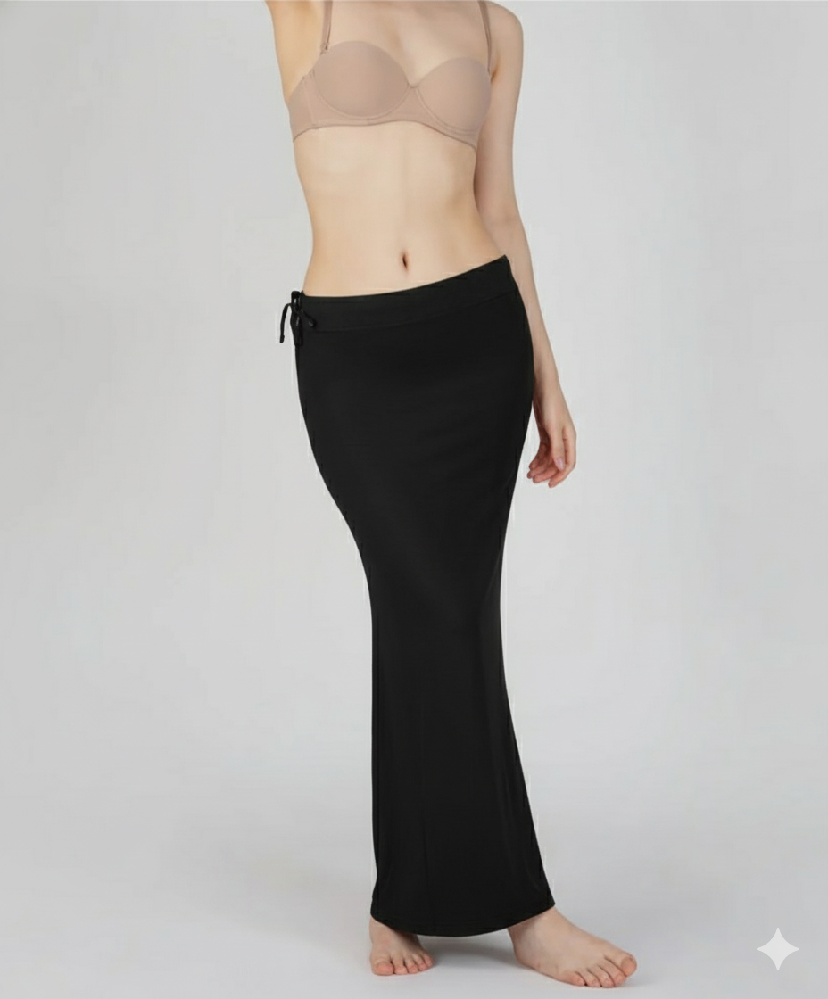 Black Cotton Bodyfit patikot Skirt – Soft, Stretchy & Stylish