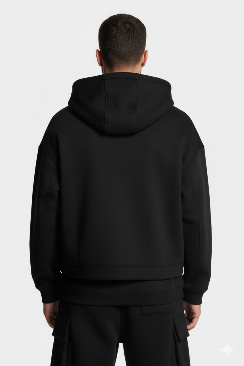 Men’s Zip-Up Hoodie Jacket | Casual Streetwear with Front Flap Pockets