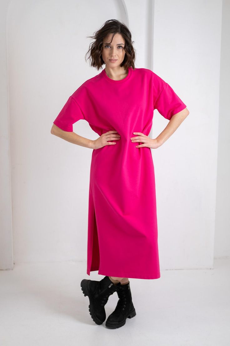 Effortless Maxi T-Shirt Dress – Minimalist Everyday Style