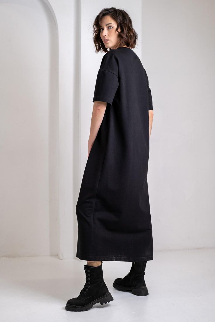 Effortless Maxi T-Shirt Dress – Minimalist Everyday Style