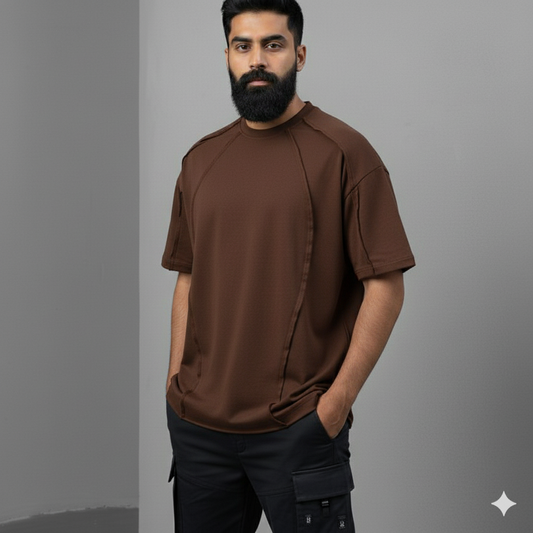Trending Oversized Crew Neck T-Shirt for Men – Minimal Streetwear Essential